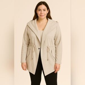 Theory Beige Lined Jacket • Size L • Tailored Blazer Outerwear